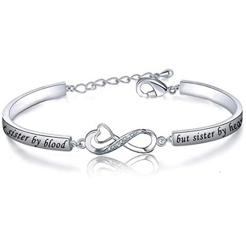 CENWA Not Sister by Blood But Sister by Heart Jewelry Best Friend Gift Best Sister Bracelet Gift for Best Friend Friendship Bracelet (S) Cover
