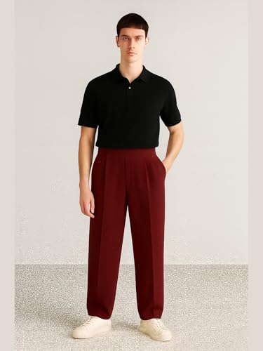 Image of Korean Pants for Man | Trousers for Man | Korean Trousers | Baggy Trackpants - Look Effortlessly Stylish, Feel Confident, Move Freely, Travel in Comfort