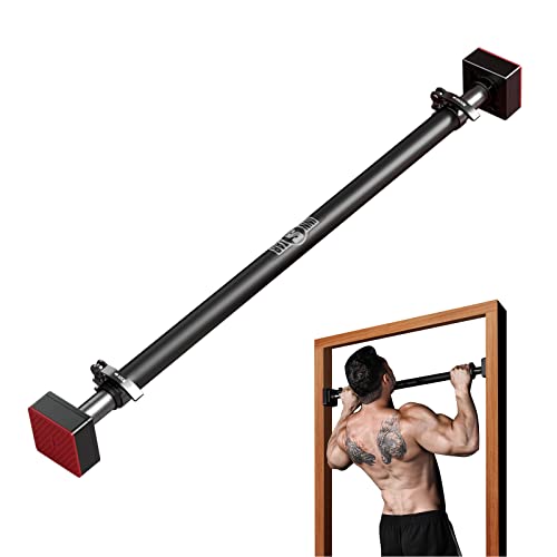 INNSTAR Pull Up Bar for Doorway, No Screw Max Load 880LBS with Locking Mechanism, Double Anti-Loosen Design, Width Adjustable Chin Up Bar for Home Gym Upper Body Workout