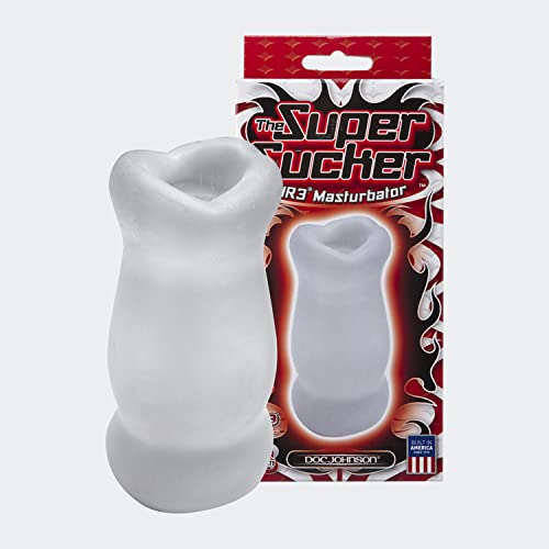 Doc Johnson The Super Sucker - Ultraskyn Adult Sucking Toy (Frost) #TOP6