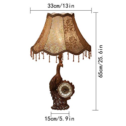 Lampe de table paon rétro pour illuminer chaleureusement votre salon ou hôtel - 6