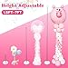 Voircoloria Balloon Stand Kit Set of 2, 7FT Adjustable Height Balloon Column Kit for Floor with Metal Telescopic Pillar for Halloween Thanksgiving Day New Years 2025 Gender Reveal Party Decorations