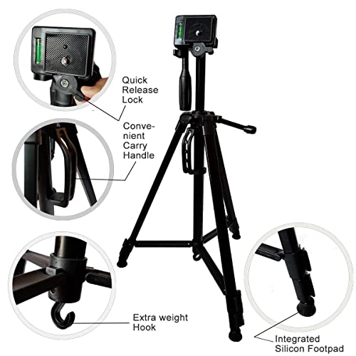 TPZ 3366 5 kg Aluminum Tripod, Black - Image 4