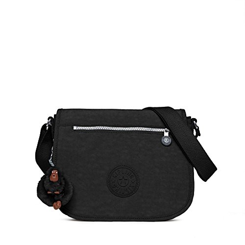 Kipling Women's Attyson Solid Crossbody Bag, Black, One Size