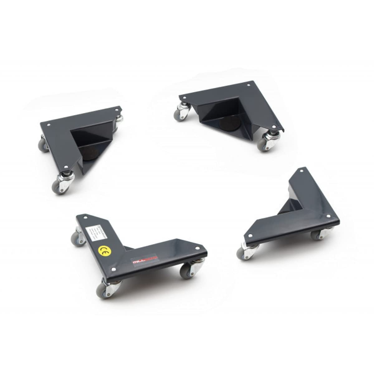 MILLMAN - Kit de 4 Coins roulants pour déplacer Les Meubles - capacité de Charge jusqu'à 600 kg - roulettes pivotantes - déplacement des Meubles sans Effort (sans Mallette)