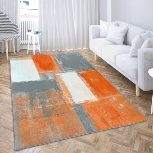 LOKMU Abstract Art Rug 5x7