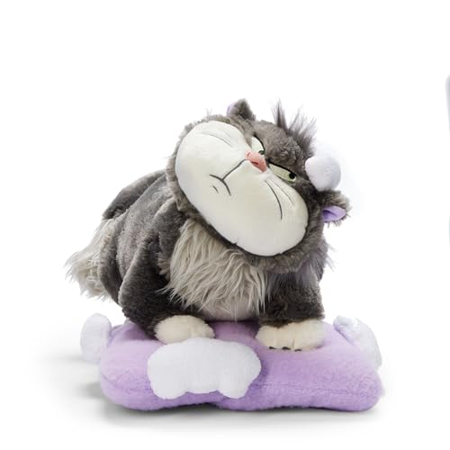 Disney Cinderella Lucifer On His Quilted Cushion Medium Soft Plush Toy 35.5cm - vue 2