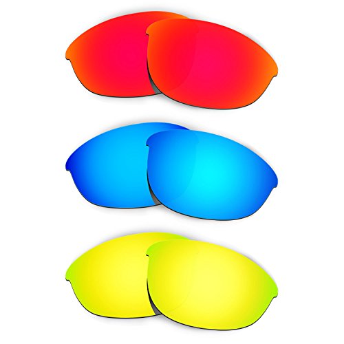 Lentes polarizadas para Half Jacket cristales repuesto rojo azul oro