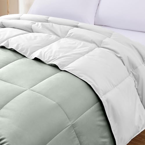 Image of Modern Threads Down Alternative Reversible Comforter White /Gray California King