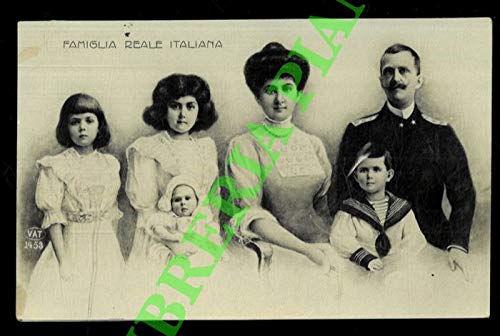 Famiglia Reale Italiana. V.E. III° , Elena e i cinque figli.