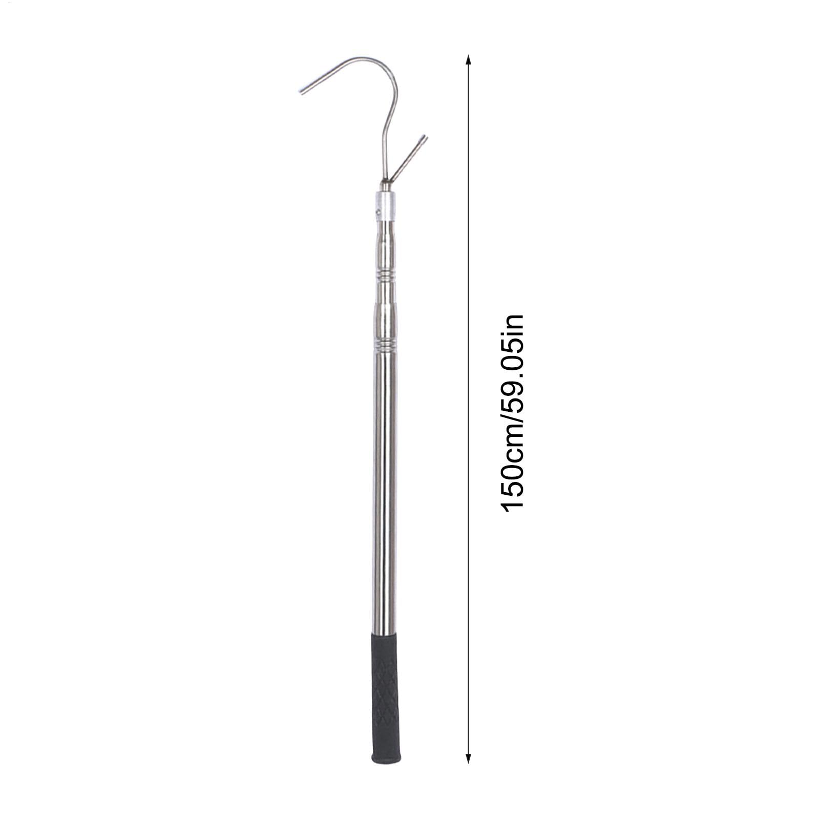 Grabber Pole Tool Seniors Reacher Grabber Stainless Steel Telescopic Truck Cargo Grabber Pole