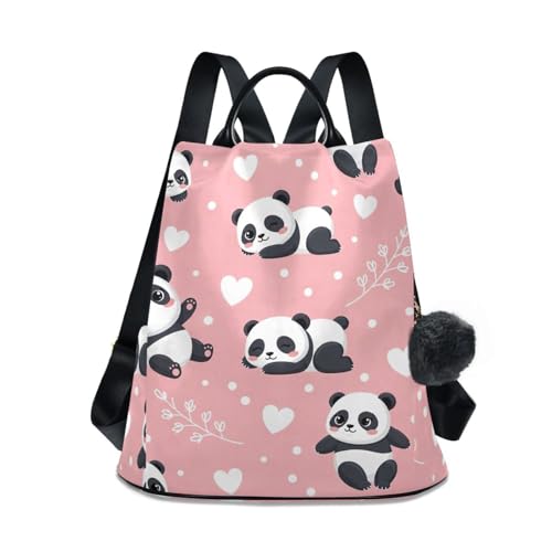 Sac à dos panda en sergé pour les sorties citadines et les cours