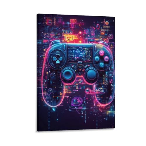 Toile Gamer Décoration Murale Idéale pour Rénover un Bureau Gamer
