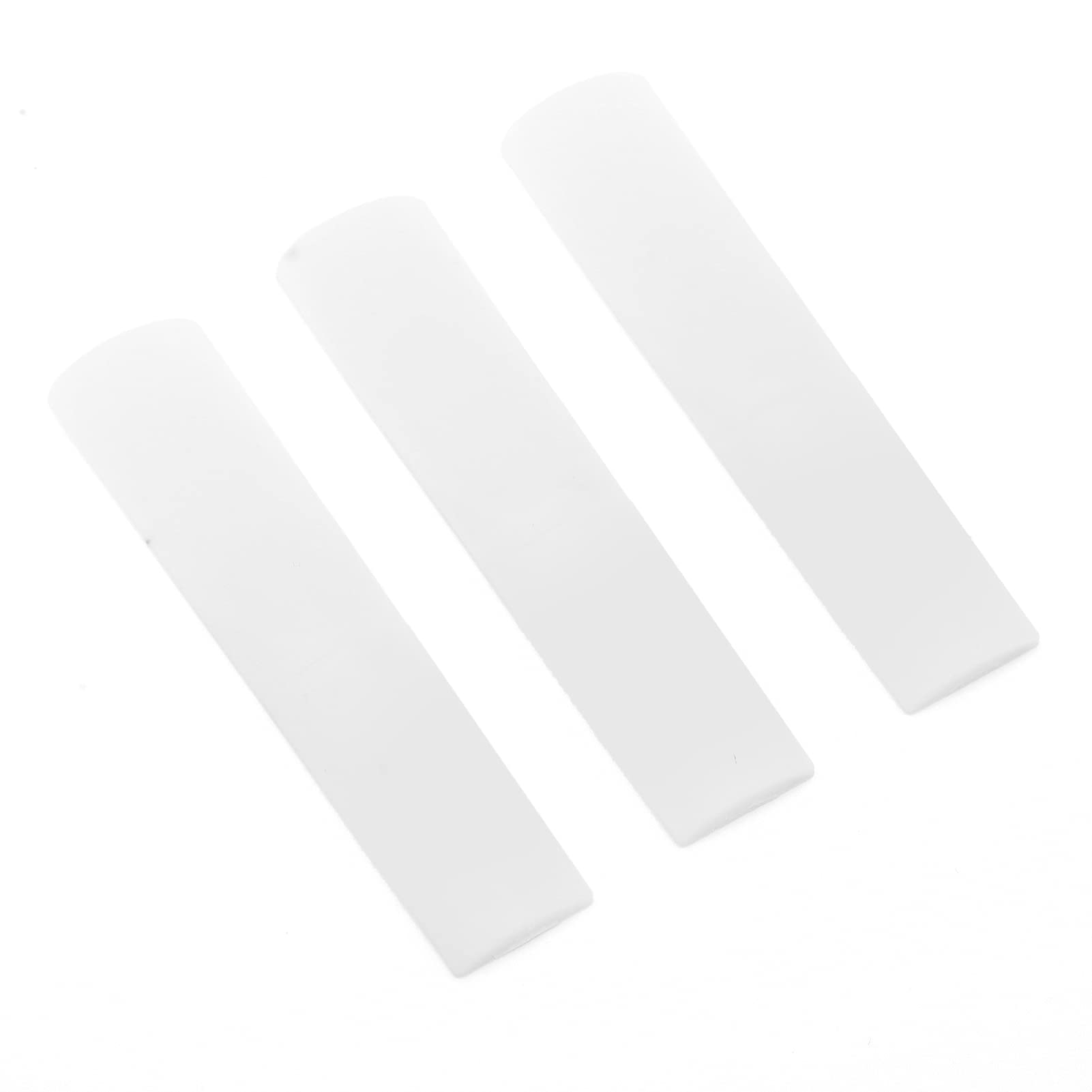Tomotato Alto Saxophone Reeds,3 Pcs Alto Sax Saxophone Reeds Clarinet Reeds with Plastic Protection Cover Advanced Craft Resin 2.5 Reeds Saxophone Accessories(White)