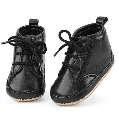 Cheerful Mario Chaussures Premiers Pas pour Bébé Garçon Fille Chaussures Bébé de Suir Souple et Semelle Antidérapante Noir 6-12 Mois Cover
