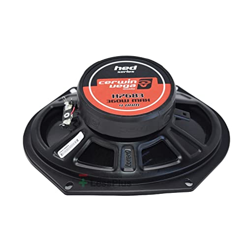 CERWIN-VEGA! Mobile H7683 HED(R) Series 3-Way Coaxial Speakers (6" x 8", 360 Watts max) - Image 3