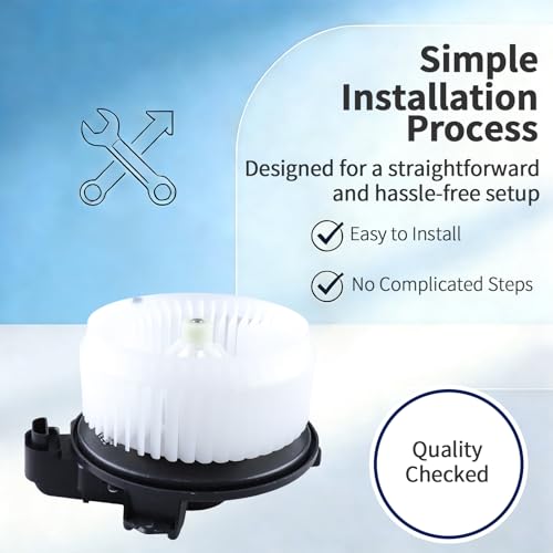 Image of HVAC Blower Motor with Fan - Compatible with Wrangler 2014-2017, Wrangler JK 2018, 1500 2014-2018, 1500 Classic 2019-2022 - AC Heater Fan Assembly - Part Number 700308 68048905AB