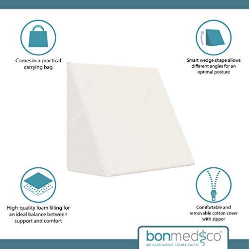 Coussin cale-dos pour lit canapé mousse de lecture triangulaire - 4