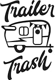 Trailer Trash CampingDecal Vinyl Sticker, Truck, Window, Bumper Decal for Laptop, Phone, Home Decoration