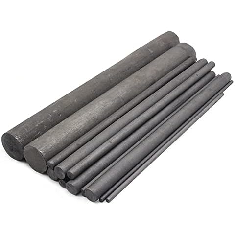 Graphitstab, schwarze Farbe, 99,9 % Graphit, Elektroden-Zylinderstange (Φ8 mm × 200 mm, 10 Stück) Cover