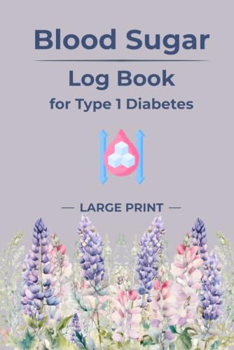 Blood Sugar Log Book: Type 1 Diabetes Glucose Diary | Gentle Personal Record for Everyday Wellness with Notes | Pastel Floral Cover image 2