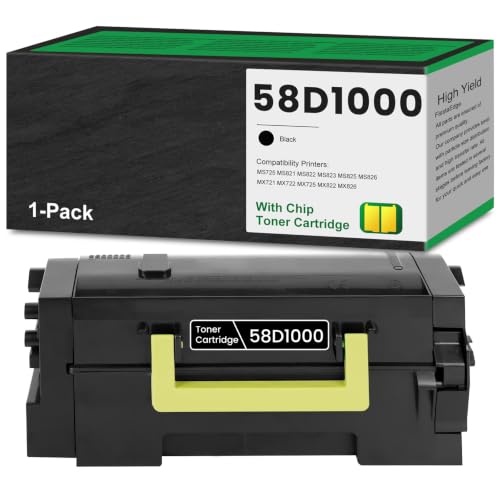 FiestaEdge 58D1000 Black Remanufactured Toner Cartridge 7,500 Pages 1-Pack