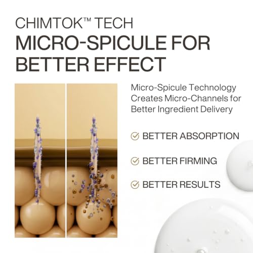 Image of Ginseng Collagen CHIMTOK Serum, Micro-Spicule Firming Serum for Sagging Skin, Triple Elasticity & Lifting Care, Fast Absorbing Korean Anti-Aging Facial Serum 1.01 fl oz
