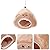 Balacoo Hamster Shaped Home Warm Cotton Hamsters Beds Hamster Houses Nest for Small Animals Pet Supplies,Light Brown