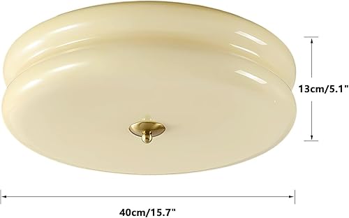 Miniatura 2 de KCO Iluminación moderna de cristal amarillo lámpara de techo moderna pasillo luces de techo retro montaje empotrado luz de techo mediados de siglo