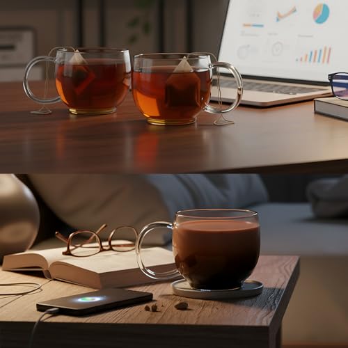 Set 2 Tazas de Vidrio Borosilicato 16oz Aquach miniatura 3