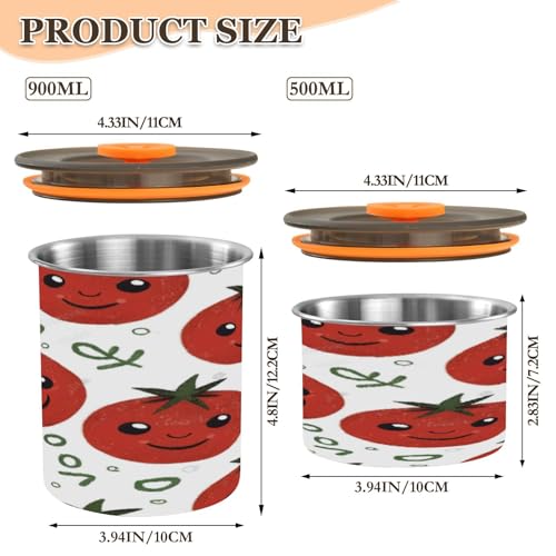 Envase de café ATTX de acero inoxidable 900ml con tapa hermética miniatura 2