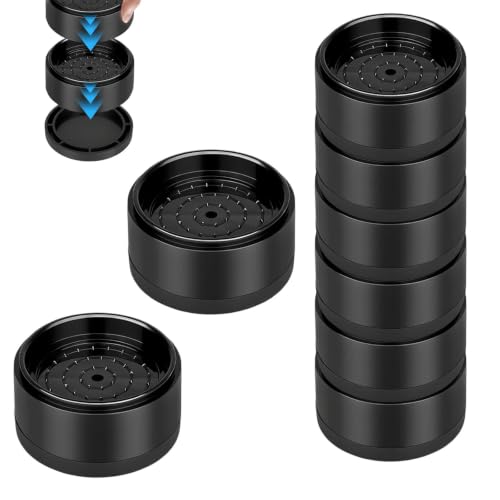 PHMING 8 Pièces Rehausseur Pieds de Lit Empilable, Rehausseur Meuble 3.5cm