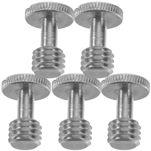 Toddmomy 5 pezzi Viti di Montaggio Treppiede Vite per Fotocamera Azione Sgancio Rapido Compatibile con Monopiede e Piastra Quick Release