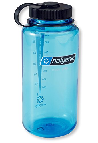 Nalgene Wide Mouth Water Bottle, Blue, 32 oz