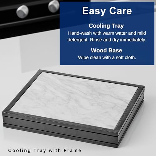 Gourmet Basics by Mikasa Freezable Cooling Charcuterie Serving Tray, 12.75 Inch, Black - Thumbnail 4