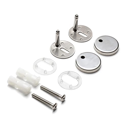 Tatay Toilettensitz-Schrauben aus der Comfort-Kollektion, Edelstahl, Maße 12x4x13 cm