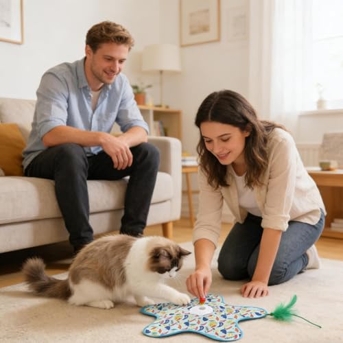 Juguete para gatos de interior con sensor inteligente eléctrico de caza 3