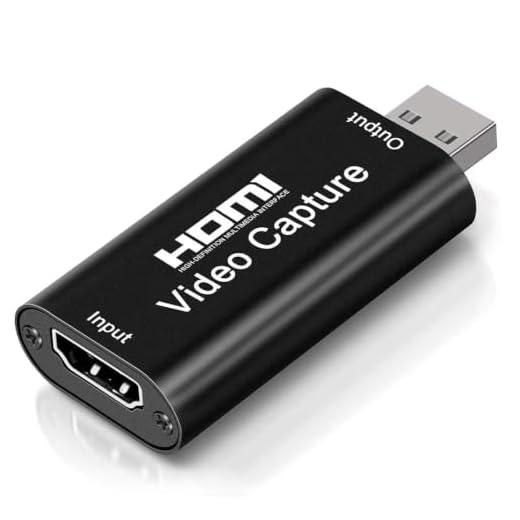 4K HDMI Video Capture Card, Cam Link Card Game Capture Card Audio Capture Adapter HDMI to USB 2.0 Record Capture Device for Streaming, Live Broadcasting, Video Conference, Teaching, Gaming(Black)