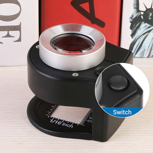Loupe de bijoutier 30X éclairage LED et UV rechargeable
