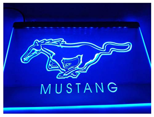 Old Books & Plans on CD Ford Mustang LED Neon Sign Light