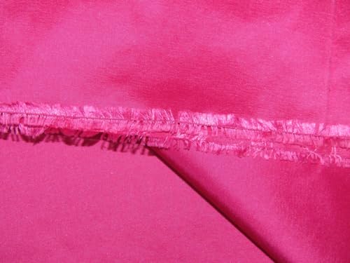 100% Pure Silk Taffeta Fabric Hot Fiery Pink Color 54" Wide TAF2023