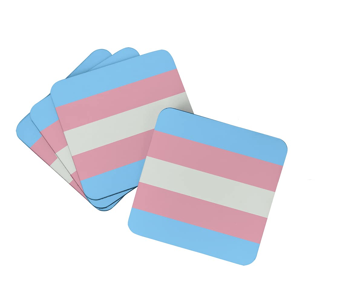 Dessous de verre Transgender Pride Caroline's Treasures en mousse (lot de 4)