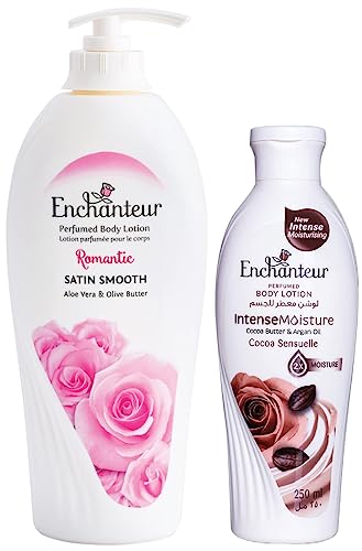 Image of Enchanteur Romantic Perfumed Body Lotion, 500ml & Cocoa Sensuelle Perfumed Body Lotion, 250ml