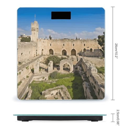 Báscula digital FodPand para baño 400 lb vidrio templado miniatura 2