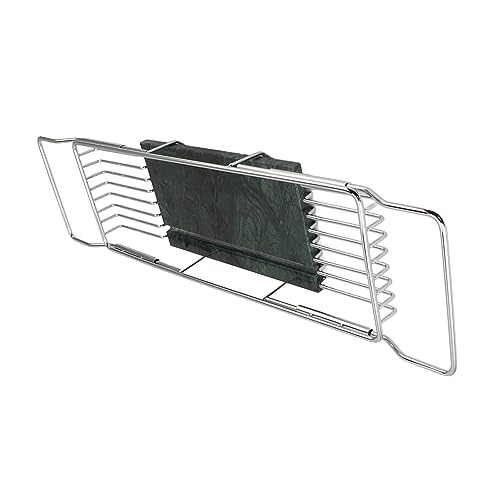 Elegante Vassoio Portaoggetti Estensibile Per Vasca Da Bagno - Design Di Alta Qualità Per Bagni Rilassanti, Contiene Libri, Bevande, Tablet E Telefoni. Ideale Per Gli Amanti Della Spa E Della Cura Di