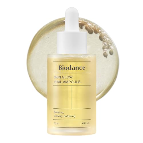 Biodance Skin Glow Vital Ampoule, Total Care Serum, Brightening, Anti-Aging, Probiotic Complex Ampoule | 1.69 fl. oz x 1 ea