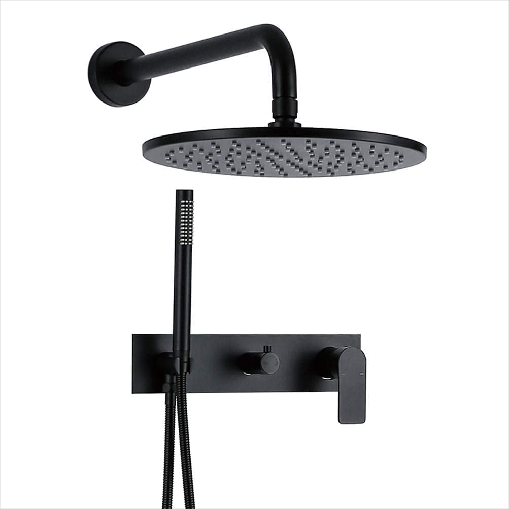 Système de douche mitigeur dissimulé avec douche supérieure orientable jet pluie