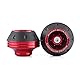 Keenso Motorrad Gabel Aufprallschutz, 1 Paar Motorrad Vordergabel Rahmen Gleiter CNC-Aluminiumlegierung Motorrad Gabelschutz Für die meisten Motorräder, Mopeds, Roller (Rot)