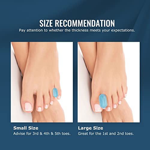Welnove Upgraded Gel Toe Separators – 12-Pack Bunion Pads – Toe Spacers For Straightening Overlapping Toes, Bunions, Calluses – Soft Silicone Bunion Corrector For Men And Women #TOP2