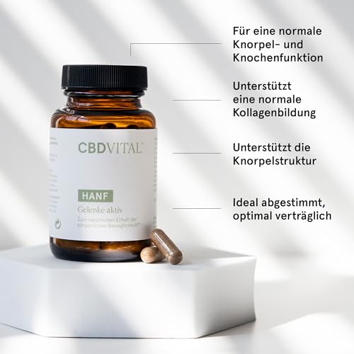 Gelenke Aktiv Kapseln | Apothekenqualität | Mit ApresFlex-Weihrauch, MSM und Teufelskralle-Extrakt | 100% vegan | Zum Erhalt der Beweglichkeit